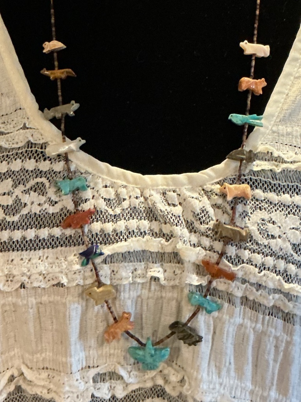 Vintage 90’s Southwestern Fetish Necklace 29”